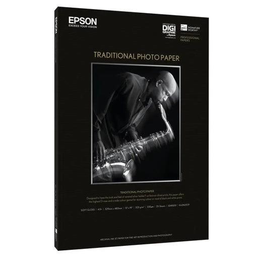 EPSON S045050 Traditional photo paper inkjet 330g/m2 A4 25 sheets 1-pack - Офис и Фото хартии<<<Консумативи