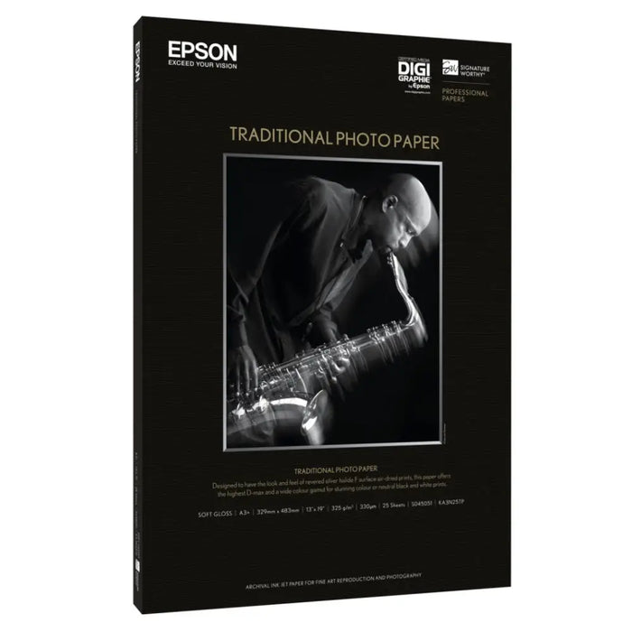 EPSON S045050 Traditional photo paper inkjet 330g/m2 A4 25 sheets 1-pack - Офис и Фото хартии<<<Консумативи