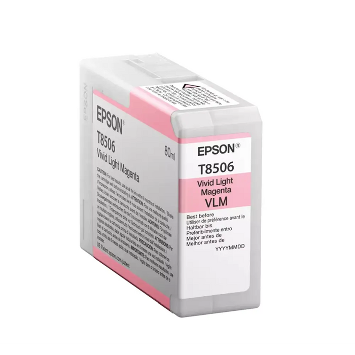 Epson Singlepack Vivid Light Magenta T85060N UltraChrome HD ink 80ml - Консумативи за плотери<<<EPSON