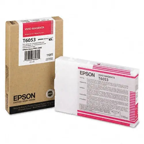 EPSON T6053 ink cartridge vivid magenta standard capacity 110ml 1-pack - LFP мастила и LFP мастилени