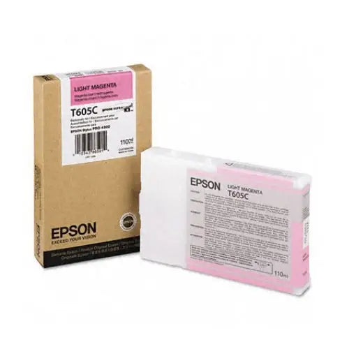EPSON T605C ink cartridge light magenta standard capacity 110ml 1-pack - LFP мастила и LFP мастилени
