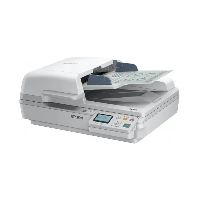 EPSON WorkForce DS-7500N A4 Document Scanner 1200dpi 40ppm Duplex Scan 100 sheet ADF USB Ethernet - Документни