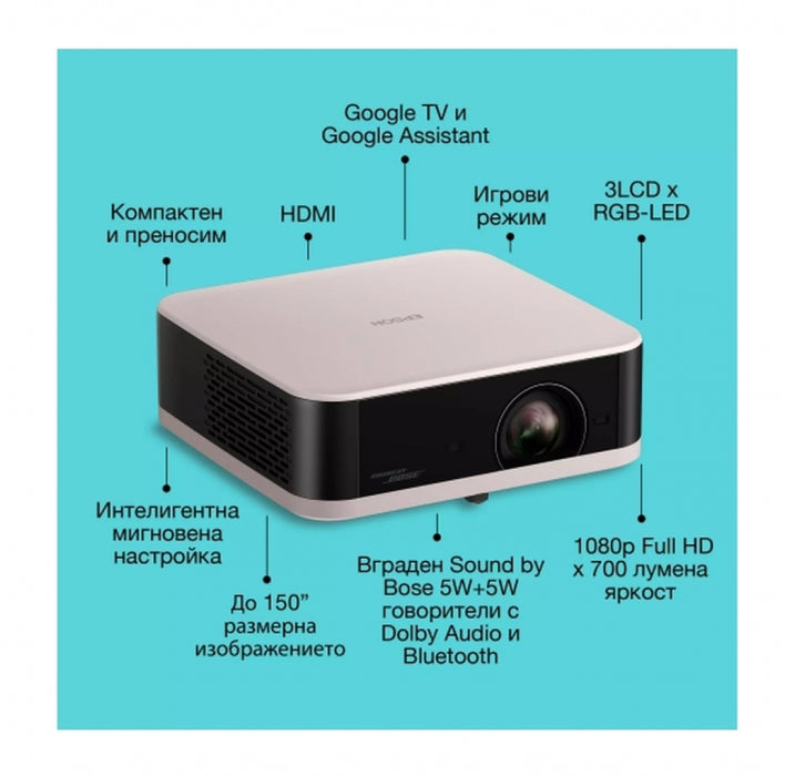 Epson EF-61R Lifestudio Pop Rose Quartz Multimedia Projector