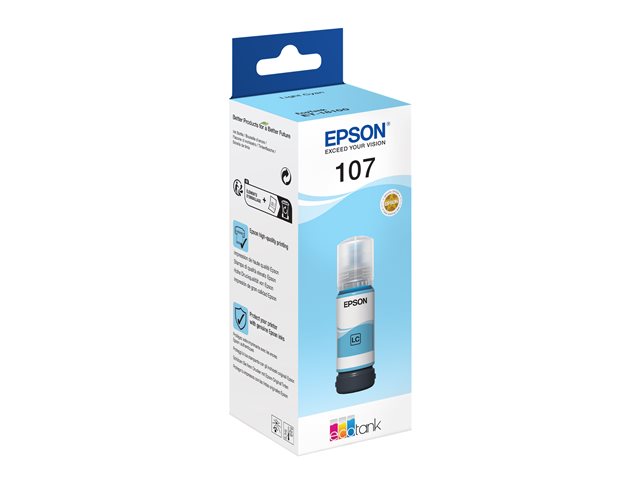 EPSON 1LB 107 EcoTank Light Cyan Ink Bottle
