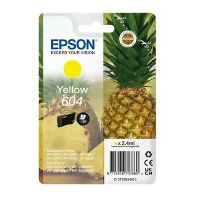 Original Ink Cartridge Epson XP-2200 WF-2910DWF Yellow Black (10 Units)