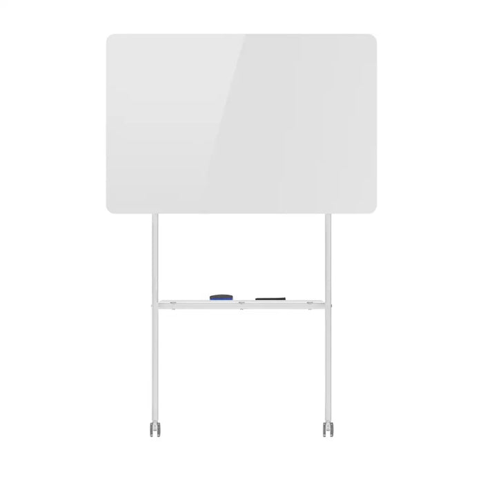 Ergo Office mobile dry erase board horizontal orientation white single sided with shelf board dimensions 1190x790mm