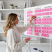 Ergo Office mobile dry erase board horizontal orientation white single sided with shelf board dimensions 1190x790mm