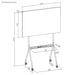 Ergo Office mobile dry erase board horizontal orientation white single sided with shelf board dimensions 1190x790mm