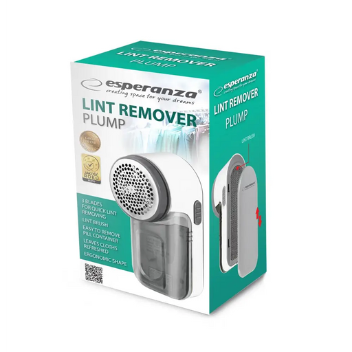 Esperanza ECS009 Clothes Shaver White - Shaver for clothesAGD-GDU<<<Home Appliance - ProductsAGD<<<ActionPL