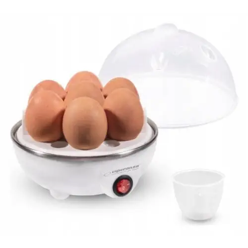 Esperanza EKE001 egg cooker 7 egg(s) 350 W White - Egg boilersAGD-JAJ<<<Home Appliance - ProductsAGD<<<ActionPL