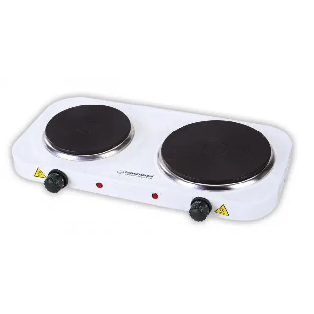 Esperanza EKH007W hob White Countertop Sealed plate 2 zone(s) - CookersAGD-KTU<<<Home Appliance - ProductsAGD<<<ActionPL