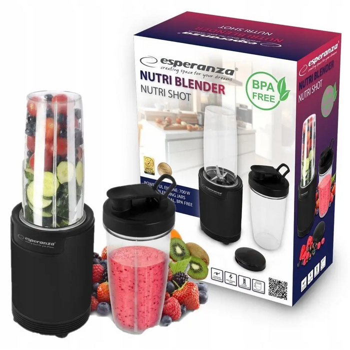 Esperanza EKM029 blender 0.8 L Tabletop blender 700 W Black - Mixers / blendersAGD-MIB<<<Home Appliance