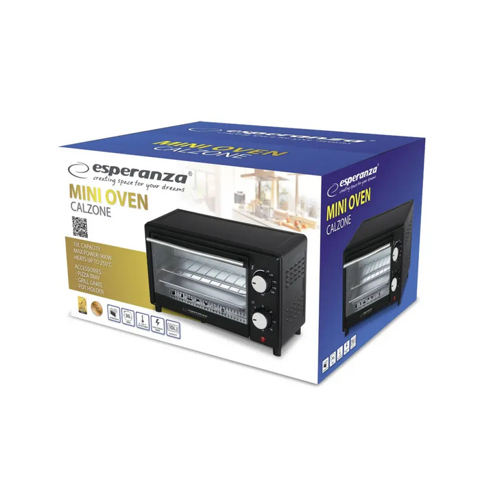 Esperanza EKO004 toaster oven 10 L 900 W Black Grill - Mini ovensAGD-MPI<<<Home Appliance - ProductsAGD<<<ActionPL