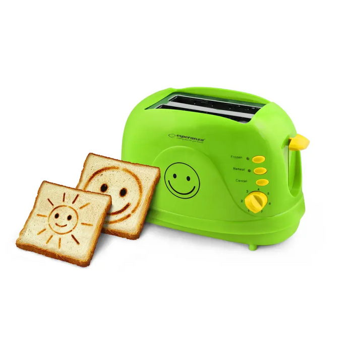 Esperanza EKT003 Toaster 750 W Green - ToastersAGD-TOS<<<Home Appliance - ProductsAGD<<<ActionPL