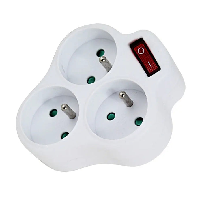 Esperanza ELK304W Electrical Splitter 3 sockets switch White - Jacks plugsKWT-WTY<<<Cables jacks and plugsKWT<<<ActionPL