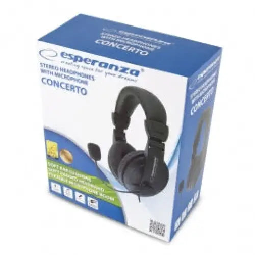 Esperanza Headphone + microphone Concerto - С микрофон<<<Слушалки<<<MediaTrade