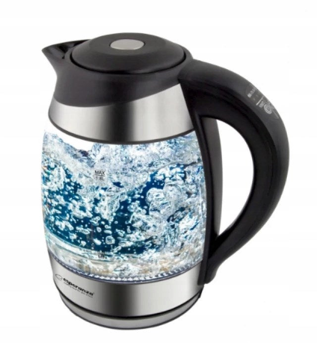 Esperanza EKK026 electric kettle 1.7 L 2200 W Black, Transparent