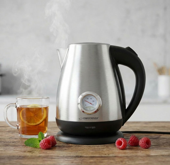 Esperanza EKK029 Electric kettle with a thermometer 1.7 L 2200 W Inox