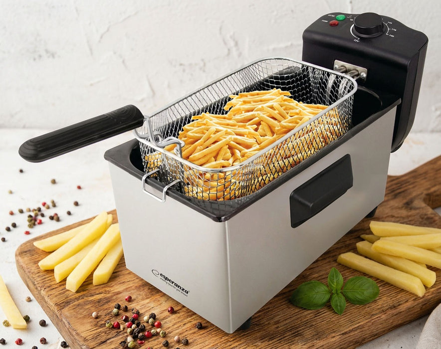 Esperanza EKG010 Deep Fryer 3 L, 2000W Inox