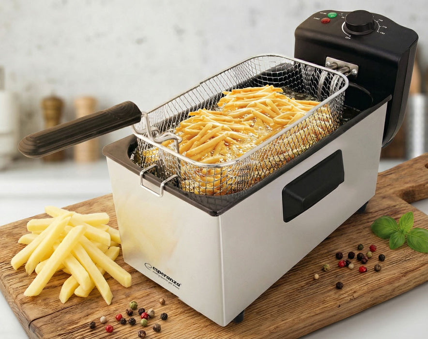 Esperanza FALAFEL Single 3 L Stand-alone 2200 W Deep fryer Black, White