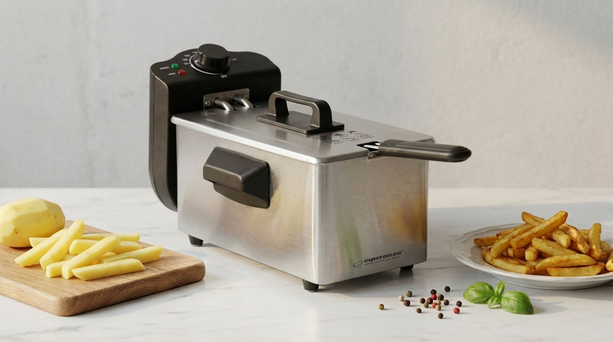 Esperanza EKG010 Deep Fryer 3 L, 2000W Inox