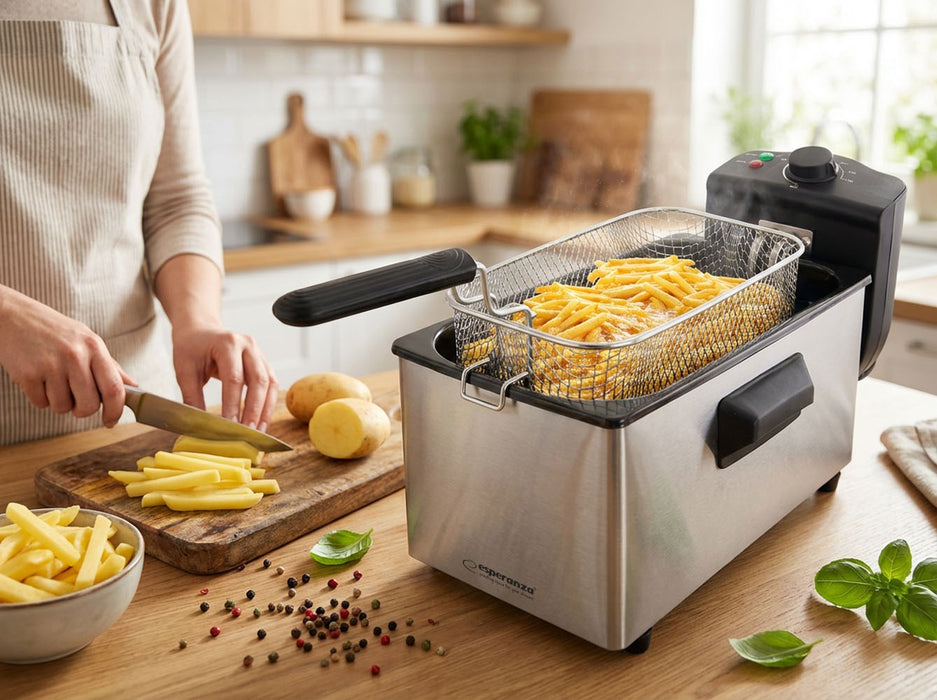 Esperanza EKG010 Deep Fryer 3 L, 2000W Inox