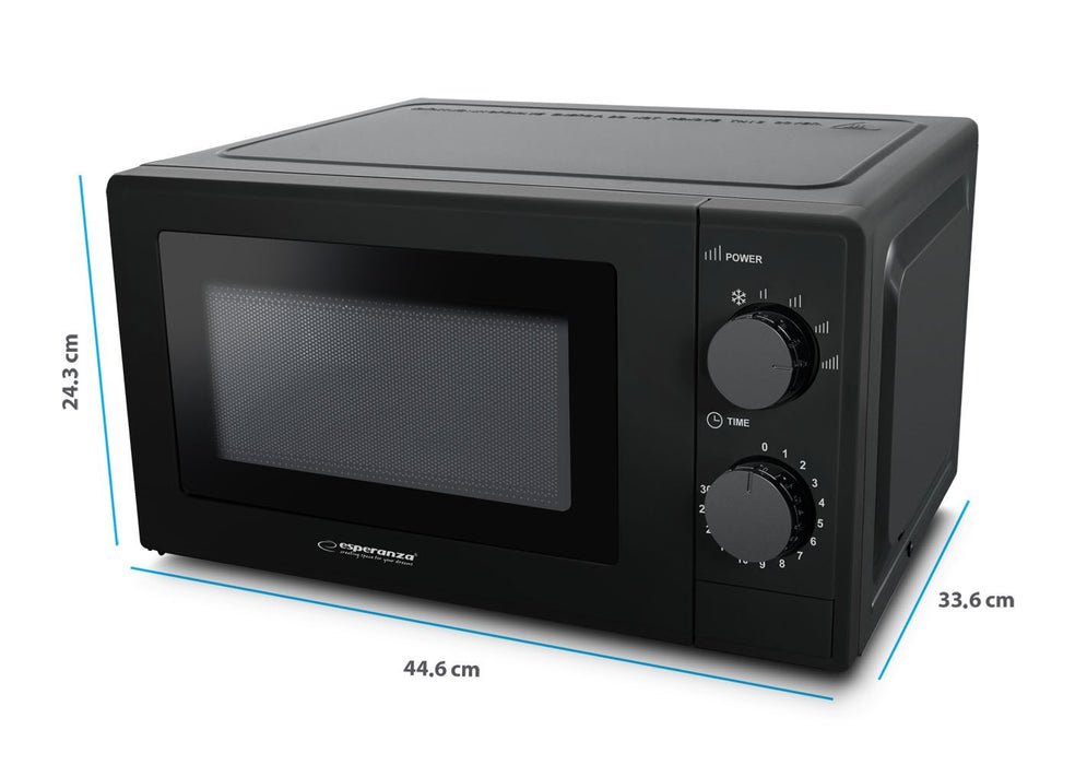 Esperanza ESTOFADO Black Solo microwave Countertop 20 L 700 W