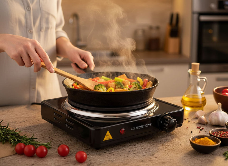 Esperanza EKH002K hob Black Sealed plate 1 zone(s)