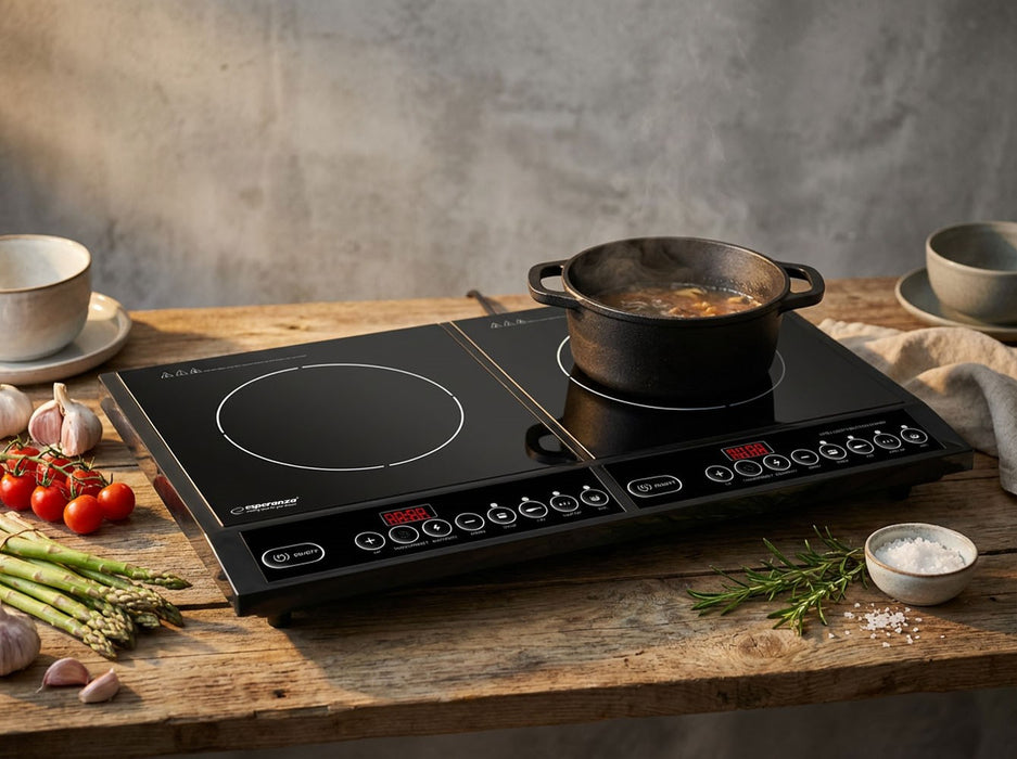 Esperanza EKH008 hob Black Countertop Zone induction hob 2 zone(s)