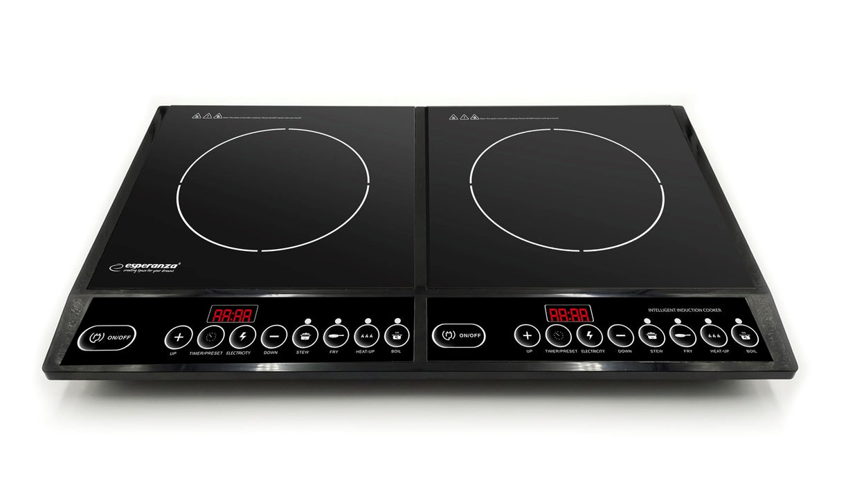 Esperanza EKH008 hob Black Countertop Zone induction hob 2 zone(s)