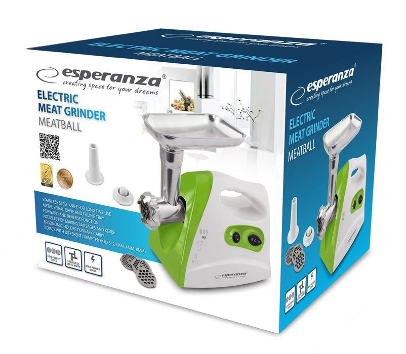 Esperanza EKM012G Mincer 600 W White/Green