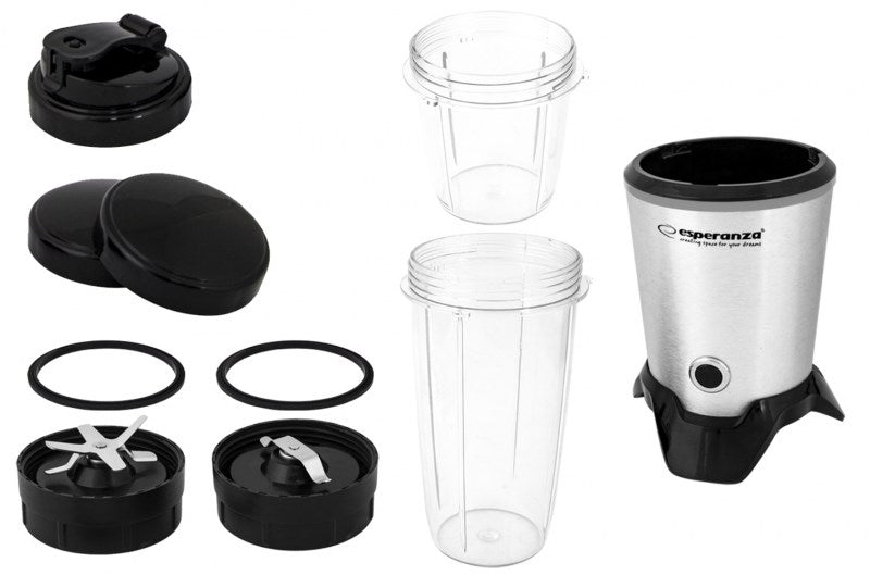 Esperanza EKM028 blender Tabletop blender 1000 W Black, Stainless steel