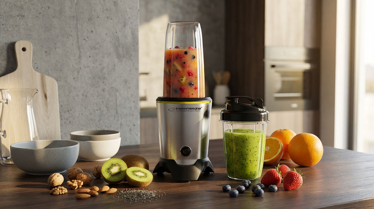 Esperanza EKM028 blender Tabletop blender 1000 W Black, Stainless steel