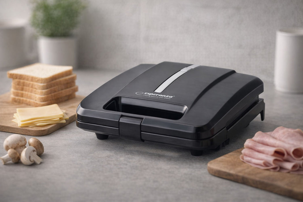 Esperanza EKT010 Sandwich toaster 1000W Black