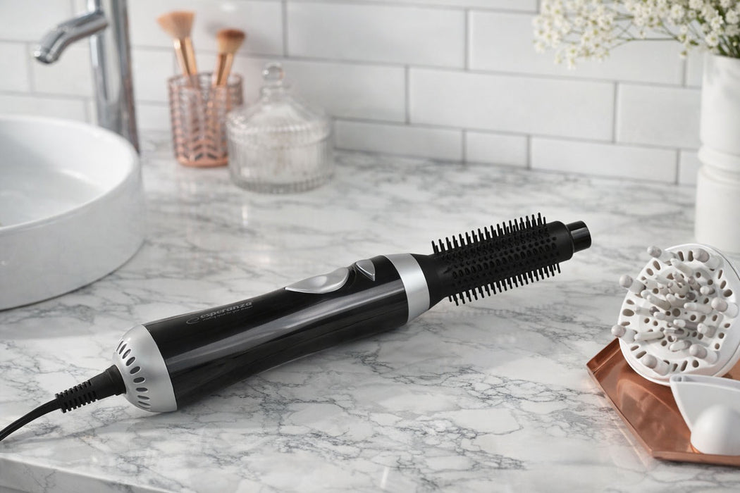 Esperanza EBL001K hair styling tool Hot air brush Black 1.6 m 400 W