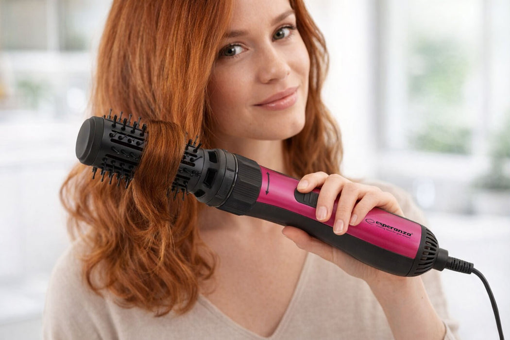 Esperanza EBL008 hair styling tool Hot air brush Black,Red 1.8 m 1000 W