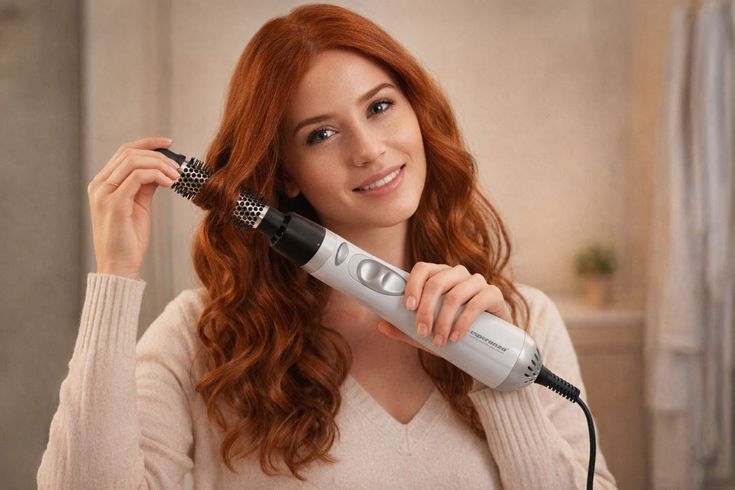 Esperanza EBL001W hair styling tool Hot air brush Warm Black,White 1.6 m 400 W