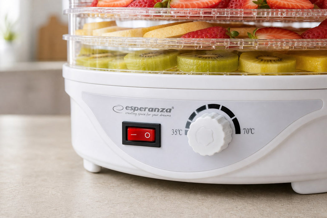 Esperanza EKD003 food dehydrator Transparent, White 250 W