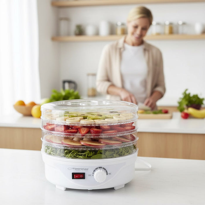 Esperanza EKD003 food dehydrator Transparent, White 250 W