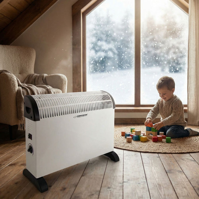 Esperanza EHH008 electric space heater Indoor White 2000 W Convector electric space heater