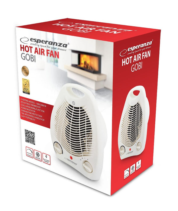 Esperanza EHH011 electric space heater Indoor White 1000/2000 W