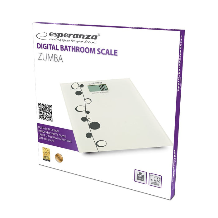 Esperanza EBS005 personal scale Rectangle White Electronic personal scale