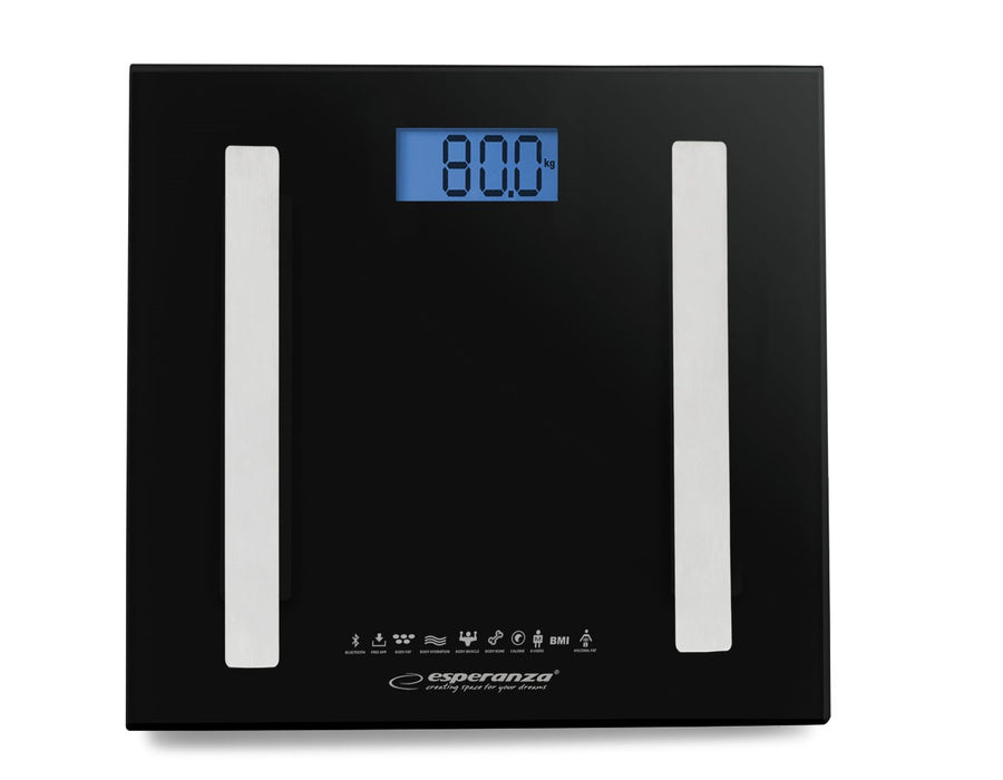 Esperanza EBS016K personal scale Electronic personal scale Square Black