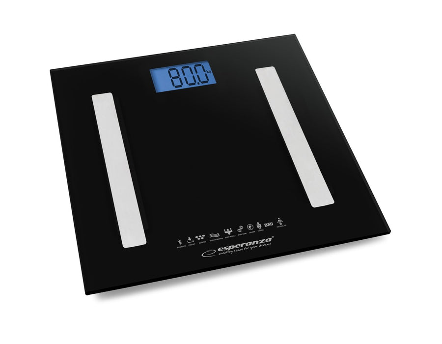 Esperanza EBS016K personal scale Electronic personal scale Square Black