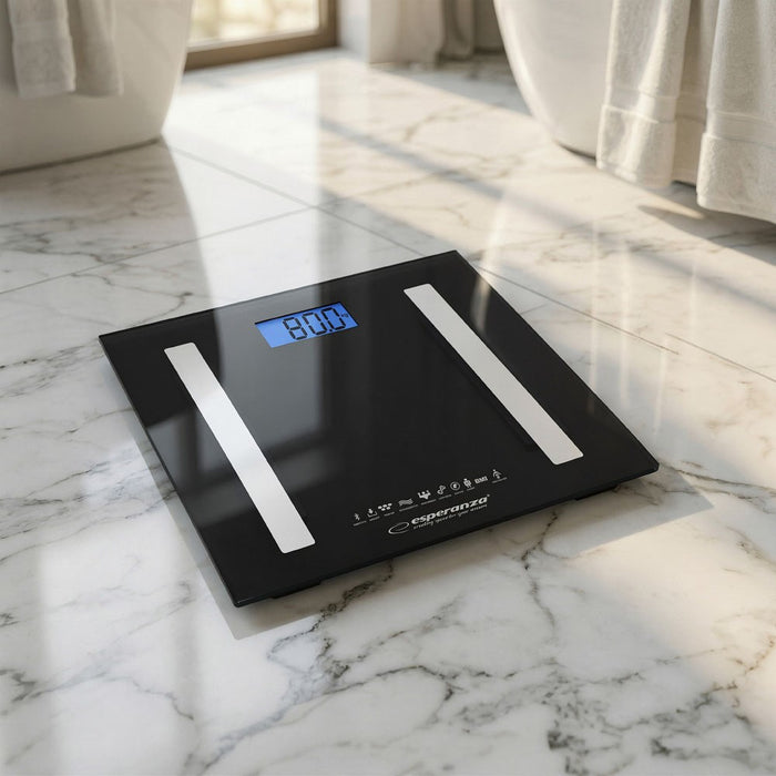 Esperanza EBS016K personal scale Electronic personal scale Square Black