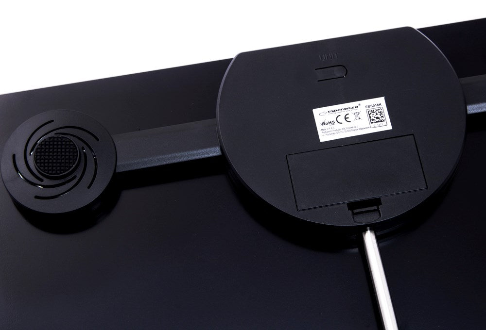 Esperanza EBS016K personal scale Electronic personal scale Square Black