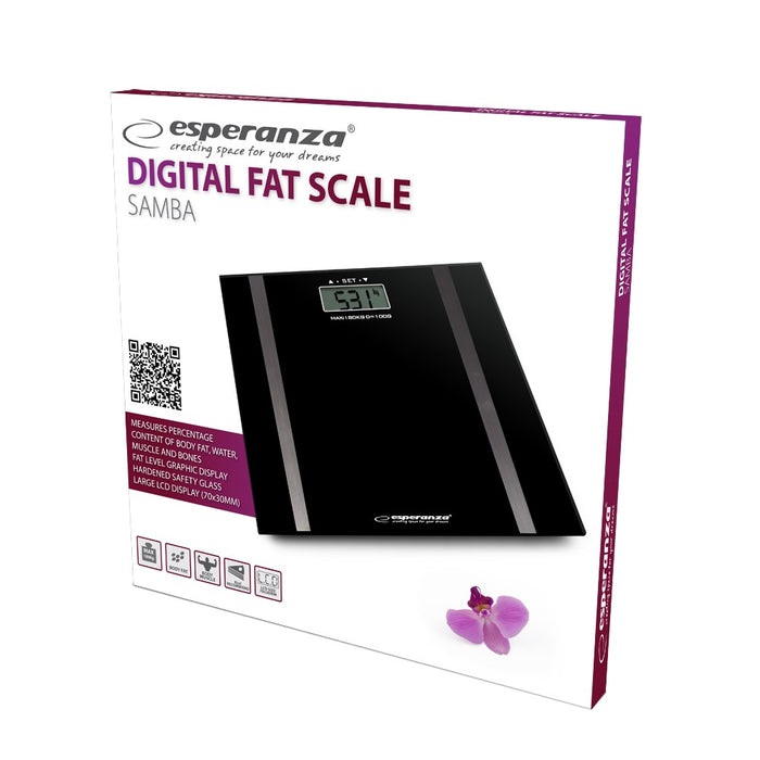 Esperanza EBS018K personal scale Electronic personal scale Rectangle Black