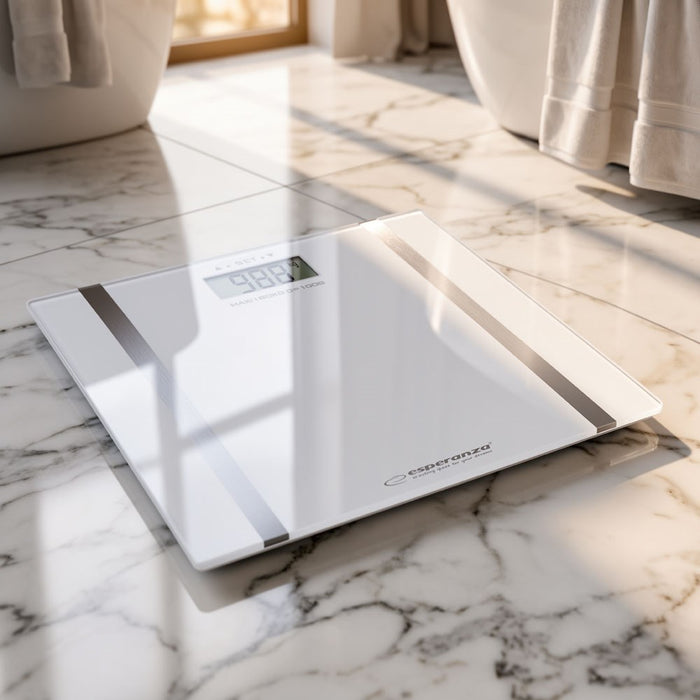 Esperanza EBS018W Samba Rectangle White Electronic personal scale