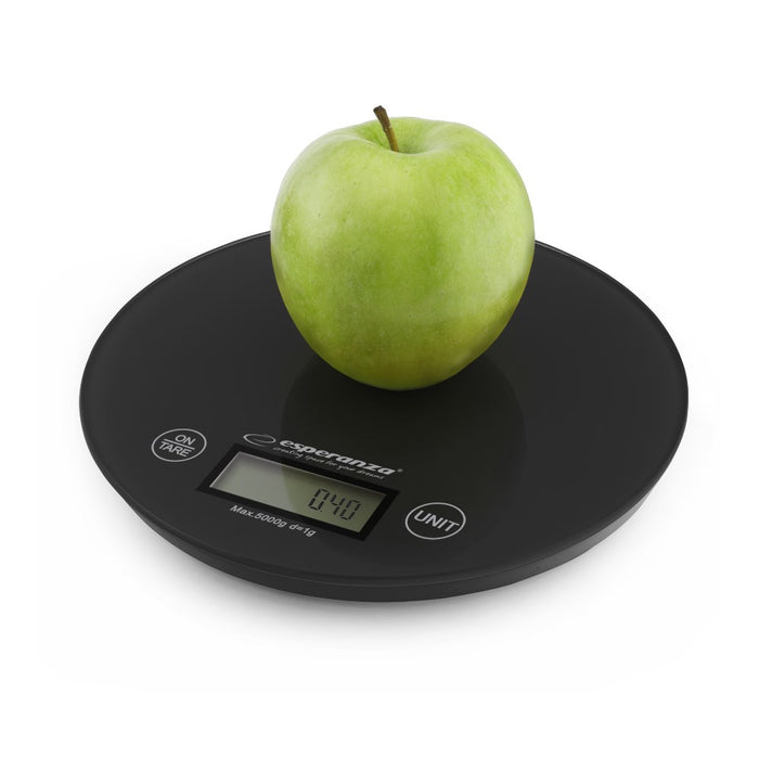 Esperanza EKS003K kitchen scale Black Countertop Round Electronic kitchen scale