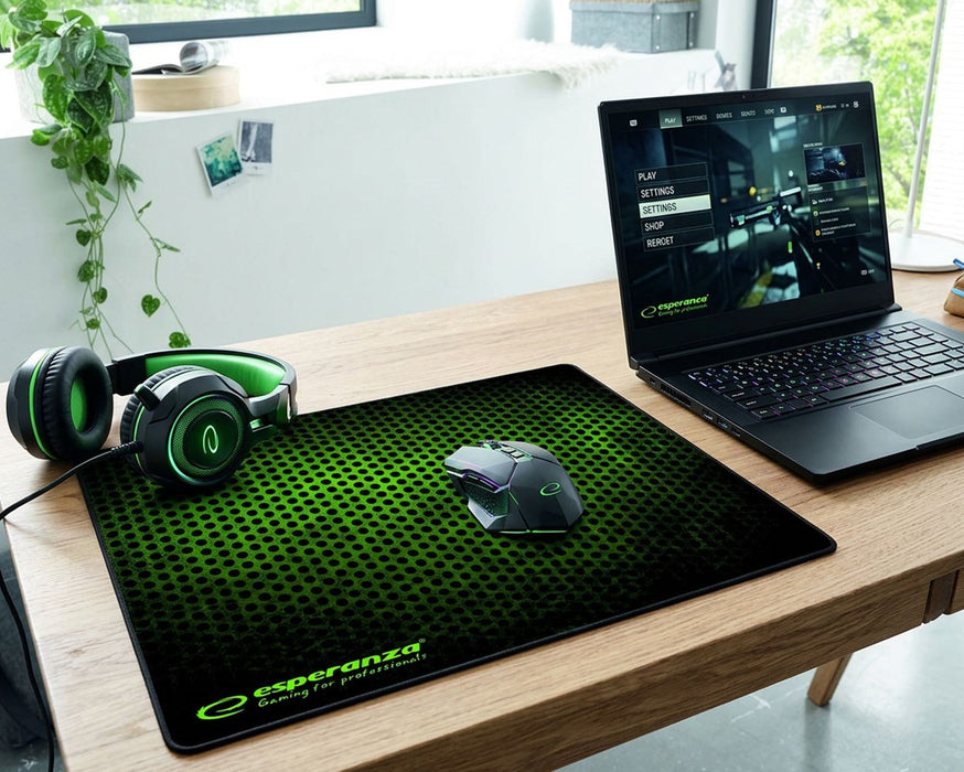 Esperanza EGP103G mouse pad Gaming mouse pad Black, Green